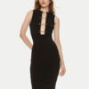 Elisabetta Franchi Коктейлна рокля AM-50S-41E3-V500 Черен Slim Fit за Жени цена