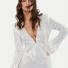 Patrizia Pepe Коктейлна рокля 2A2709/A394-W366 Бял Regular Fit за Жени цена