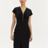 Rinascimento Коктейлна рокля CFC0117728003 Черен Slim Fit за Жени цена
