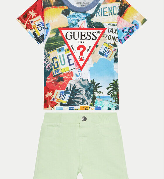 Guess Комплект тишърт и панталонки I4GG12 K8HM3 Цветен Regular Fit за Момчета цена