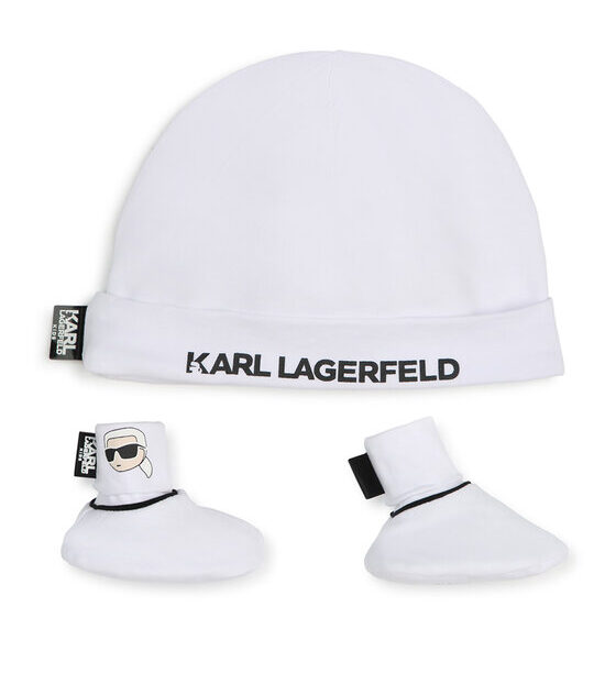 Комплект шапка и чорапи Karl Lagerfeld Kids за Бебета цена