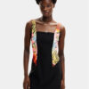 Desigual Лятна рокля MONSIEUR CHRISTIAN LACROIX Marbella 24SWVW75 Черен Slim Fit за Жени цена