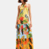 Desigual Лятна рокля Tropi 24SWMW08 Цветен Loose Fit за Жени цена
