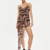 One Teaspoon Лятна рокля Goldie 26320 Кафяв Slim Fit за Жени цена