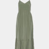 Pieces Лятна рокля Sade 17146543 Зелен Wide Fit за Жени цена