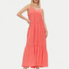 Sisley Лятна рокля 43A2LV05P Коралов Loose Fit за Жени цена