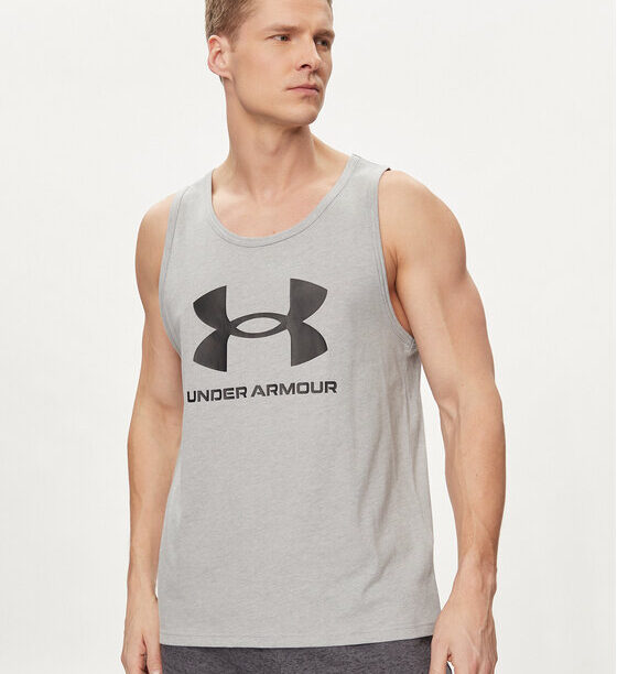 Under Armour Мъжки топ Ua Sportstyle Logo Tank 1382883-035 Сив Loose Fit за Мъже цена