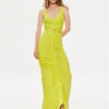 Elisabetta Franchi Официална рокля AB-590-42E2-V780 Зелен Slim Fit за Жени цена