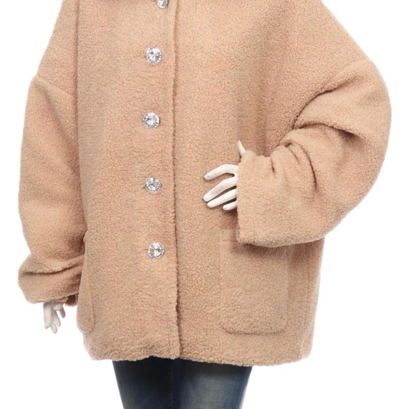 Палто с косъм FASHION