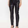 Boss Панталони от имитация на кожа 50501104 Черен Slim Fit за Жени цена