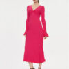 TWINSET Плетена рокля 241TP3050 Розов Regular Fit за Жени цена