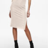 ONLY Пола тип молив Emma 15233600 Бежов Slim Fit за Жени цена