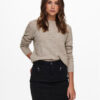 ONLY Пуловер 15234745 Бежов Regular Fit за Жени цена