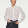 Lee Риза Shirred 112351208 Бял Relaxed Fit за Жени цена