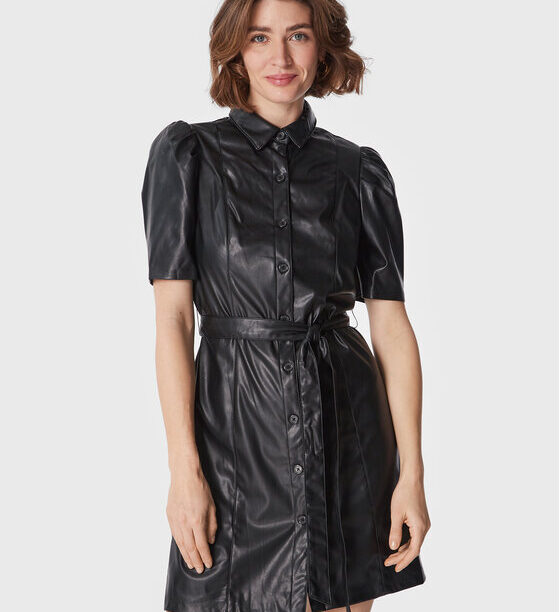 Рокля от имитация на кожа DKNY за Жени цена