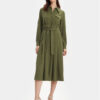 MAX&Co. Рокля тип риза Armilla 2416221032200 Зелен Regular Fit за Жени цена