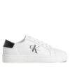 Calvin Klein Jeans Сникърси Classic Cupsole Laceup Lth Wn YW0YW01269 Бял за Жени цена