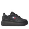 Tommy Jeans Сникърси Tjw Retro Basket Flatform Ess EN0EN02506 Черен за Жени цена