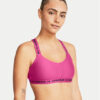 Under Armour Спортен сутиен Crossback Low 1361033-686 Розов Compression Fit за Жени цена