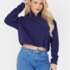 Brave Soul Суитшърт LSS-225MARYNAV Тъмносин Straight Fit за Жени цена