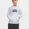 Jack&Jones Junior Суитшърт Steel 12249653 Бял Regular Fit за Момчета цена