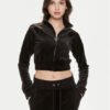 Juicy Couture Суитшърт Tasha JCWCT24306 Черен Slim Fit за Жени цена