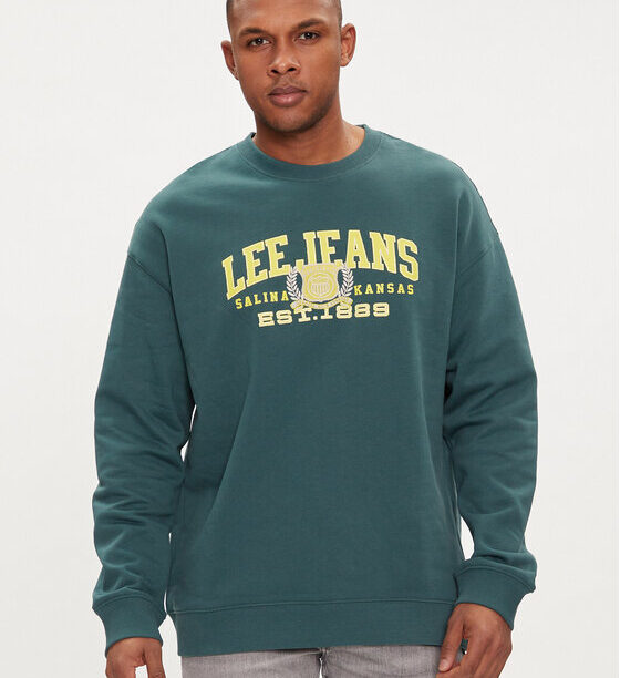 Lee Суитшърт Varsity 112349109 Зелен Regular Fit за Мъже цена