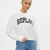 Replay Суитшърт W3104.000.23591 Бял Regular Fit за Жени цена