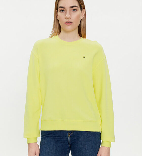Tommy Hilfiger Суитшърт Flag WW0WW41246 Жълт Regular Fit за Жени цена