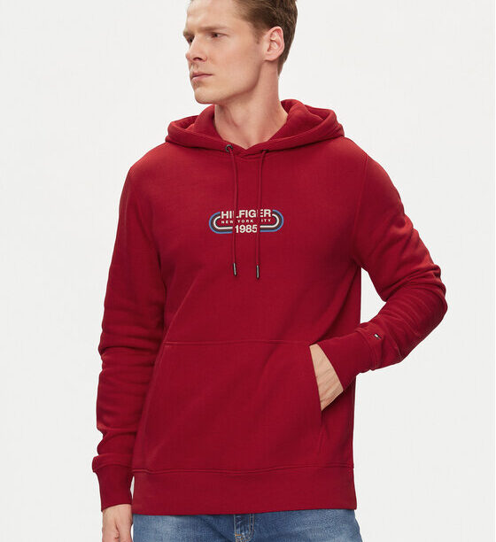 Tommy Hilfiger Суитшърт Track Graphic MW0MW34445 Червен Regular Fit за Мъже цена