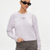 Tommy Jeans Суитшърт Essential Logo DW0DW18143 Виолетов Regular Fit за Жени цена
