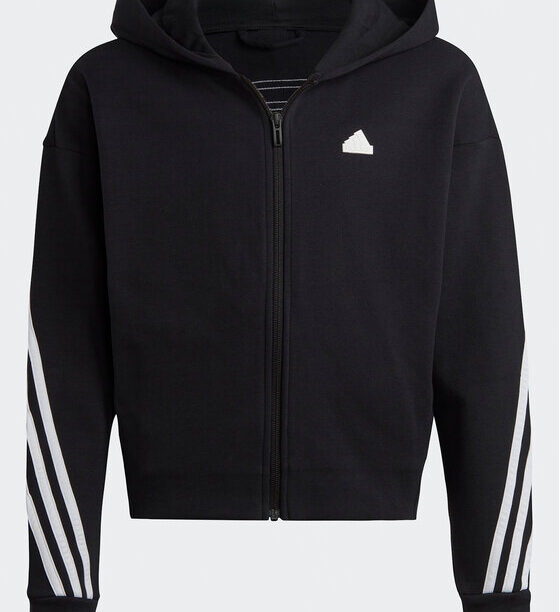 adidas Суитшърт Future Icons 3-Stripes IC0118 Черен Loose Fit за Момичета цена