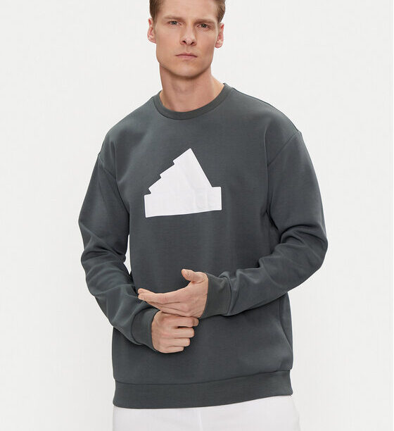 adidas Суитшърт Future Icons Badge of Sport IR9163 Зелен Regular Fit за Мъже цена