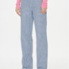 ONLY Текстилни панталони Merle 15312896 Сив Wide Leg за Жени цена