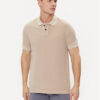 Boss Тениска с яка и копчета Prime 50507813 Бежов Regular Fit за Мъже цена