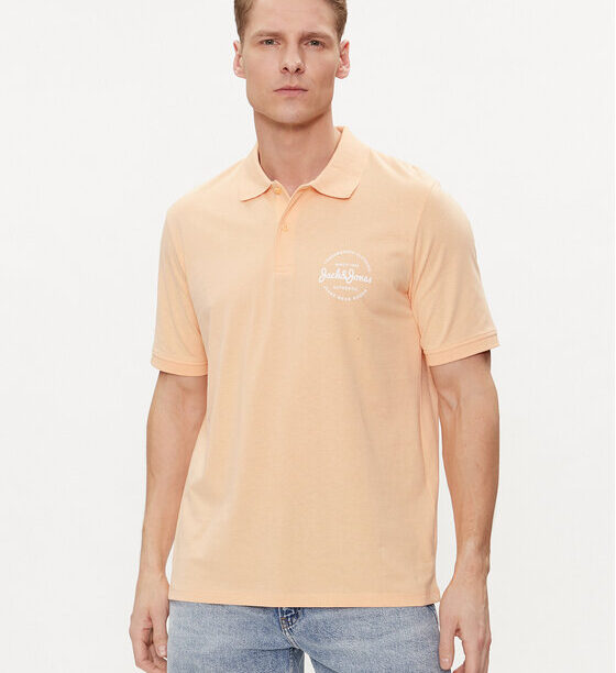 Jack&Jones Тениска с яка и копчета Forest 12248621 Розов Standard Fit за Мъже цена
