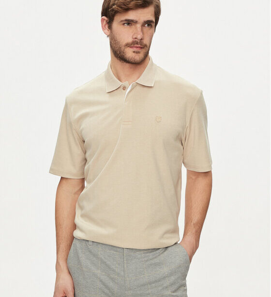 Jack&Jones Тениска с яка и копчета Crodney 12251180 Бежов Regular Fit за Мъже цена