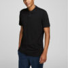 Jack&Jones Тениска с яка и копчета Basic 12136516 Черен Slim Fit за Мъже цена