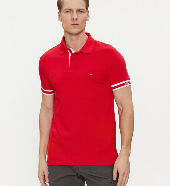 Тениска с яка и копчета Tommy Hilfiger за Мъже цена