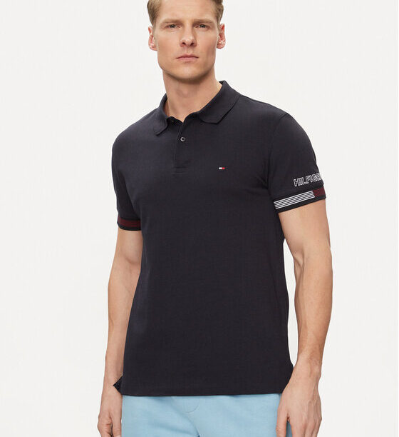 Тениска с яка и копчета Tommy Hilfiger за Мъже цена