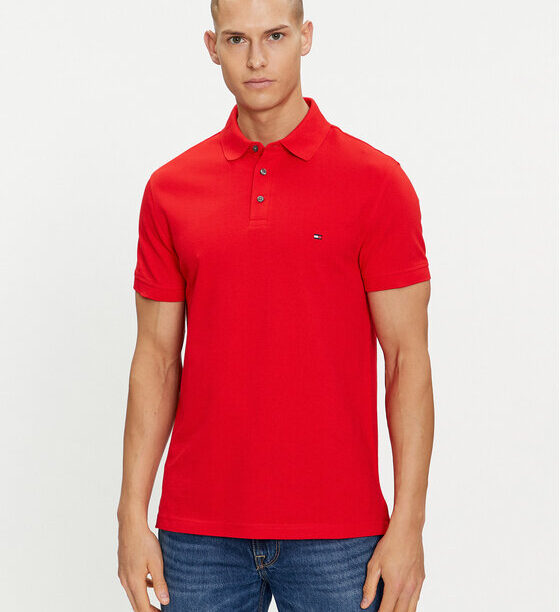 Tommy Hilfiger Тениска с яка и копчета 1985 MW0MW17771 Червен Slim Fit за Мъже цена