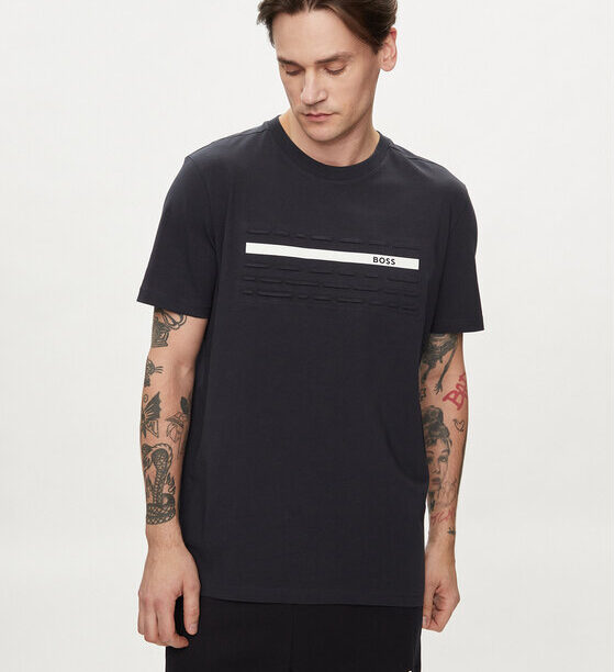 Boss Тишърт 50513010 Тъмносин Regular Fit за Мъже цена