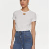 Elisabetta Franchi Тишърт MA-52N-41E2-V180 Бял Regular Fit за Жени цена