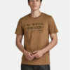 G-Star Raw Тишърт Distressed D24420-336-7172 Кафяв Slim Fit за Мъже цена