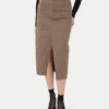 Gina Tricot Тишърт 21287 Сив Slim Fit за Жени цена