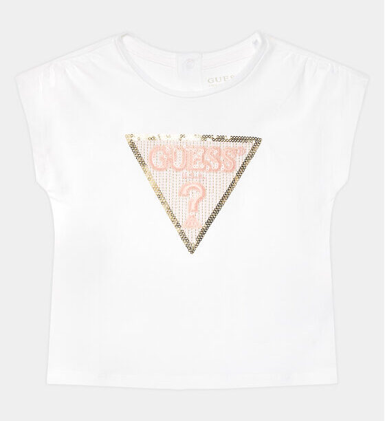 Guess Тишърт K4GI11 K6YW4 Бял Regular Fit за Момичета цена
