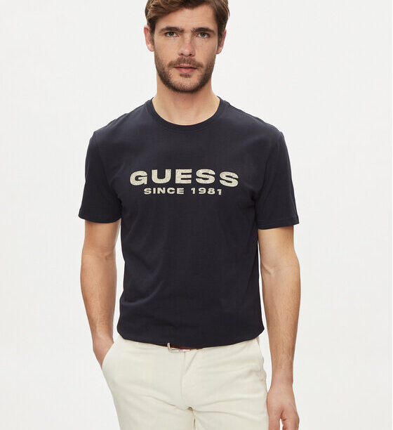 Guess Тишърт M4GI61 J1314 Син Slim Fit за Мъже цена