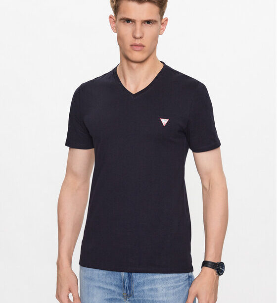 Guess Тишърт M2YI37 I3Z14 Тъмносин Slim Fit за Мъже цена