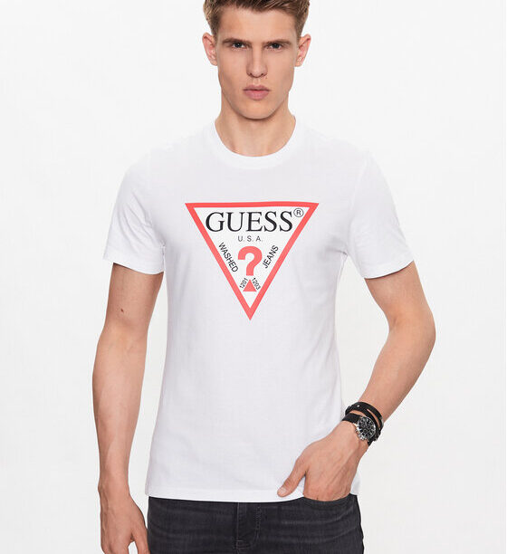 Guess Тишърт M2YI71 I3Z14 Бял Slim Fit за Мъже цена