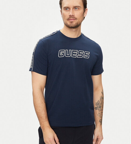 Guess Тишърт Arlo Z4GI18 J1314 Син Regular Fit за Мъже цена